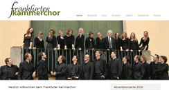 Desktop Screenshot of frankfurterkammerchor.de