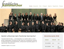 Tablet Screenshot of frankfurterkammerchor.de